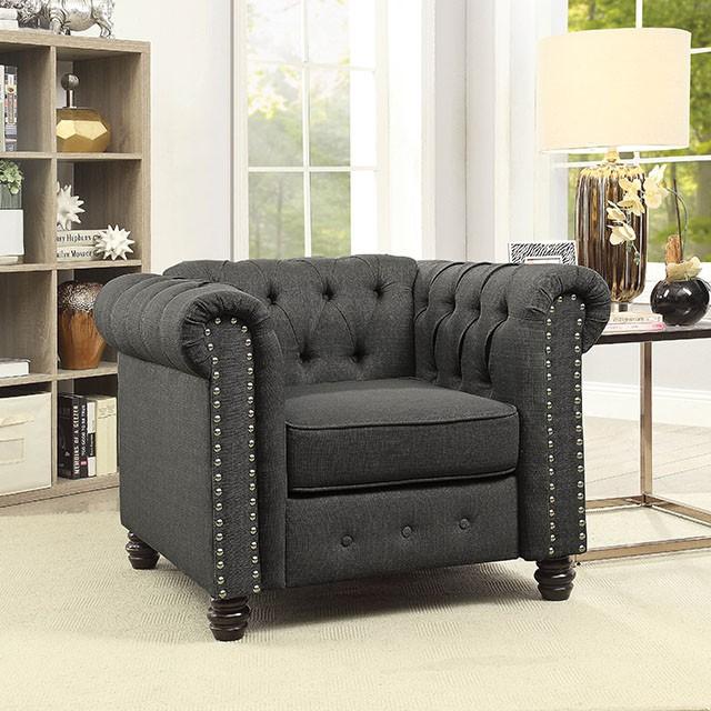 Winifred Gray Chair - Furniture Stars (Chicago, IL)