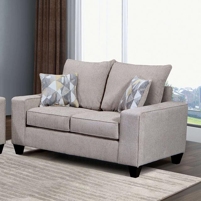 WEST ACTION Loveseat, Beige - Furniture Stars (Chicago, IL)
