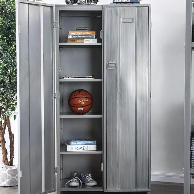 Zaheera Silver Large Locker - Furniture Stars (Chicago, IL)