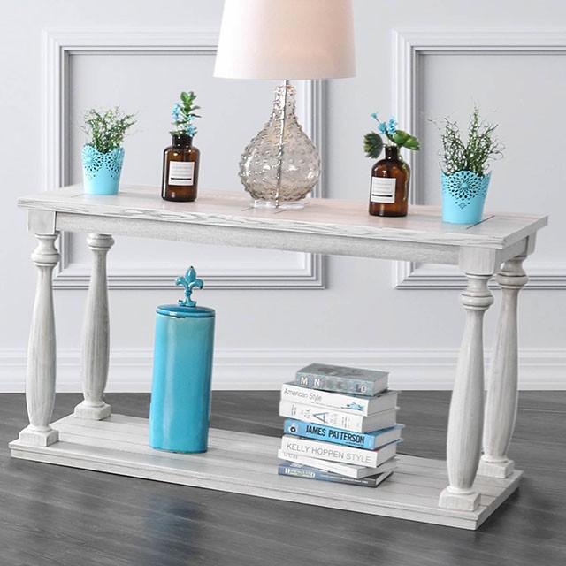Arlington Antique White Sofa Table - Furniture Stars (Chicago, IL)