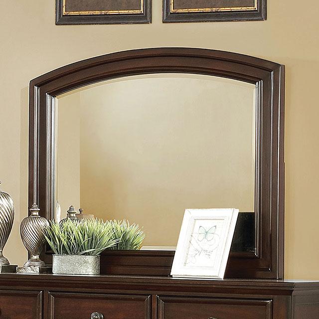 Castor Brown Cherry Mirror - Furniture Stars (Chicago, IL)