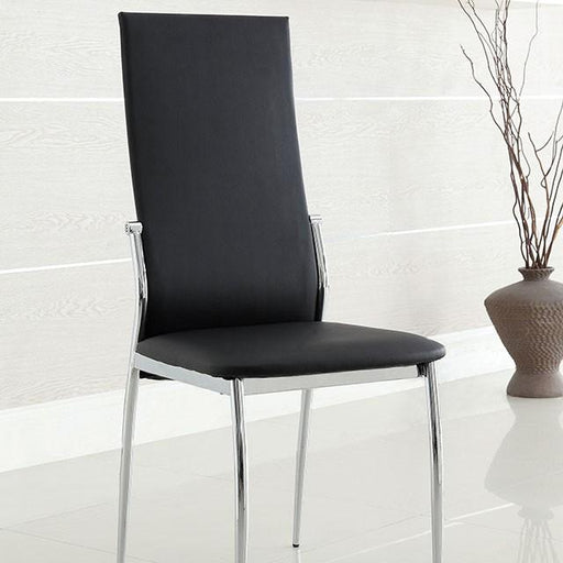 Kalawao Black Side Chair (2/CTN) - Furniture Stars (Chicago, IL)
