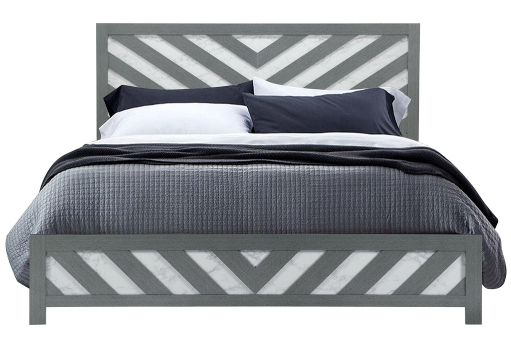 MICAH GREY KING BED - Furniture Stars (Chicago, IL)