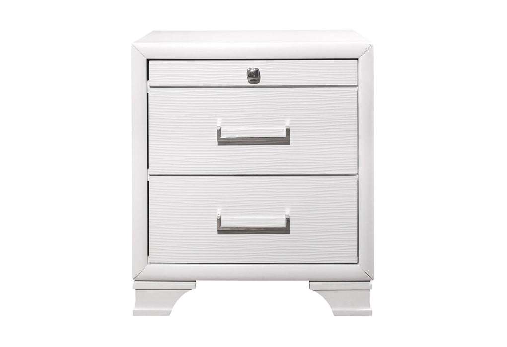 Jordyn White Nightstand - Furniture Stars (Chicago, IL)
