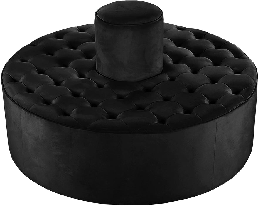 Banquet Black Velvet Ottoman/Bench - Furniture Stars (Chicago, IL)