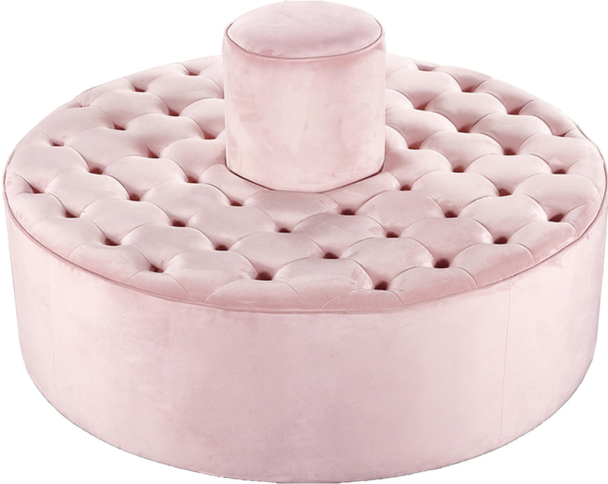 Banquet Pink Velvet Ottoman/Bench - Furniture Stars (Chicago, IL)