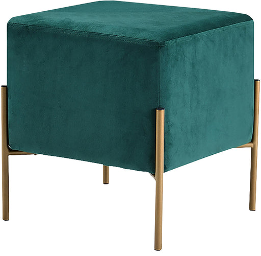 Isla Green Velvet Ottoman/Stool - Furniture Stars (Chicago, IL)
