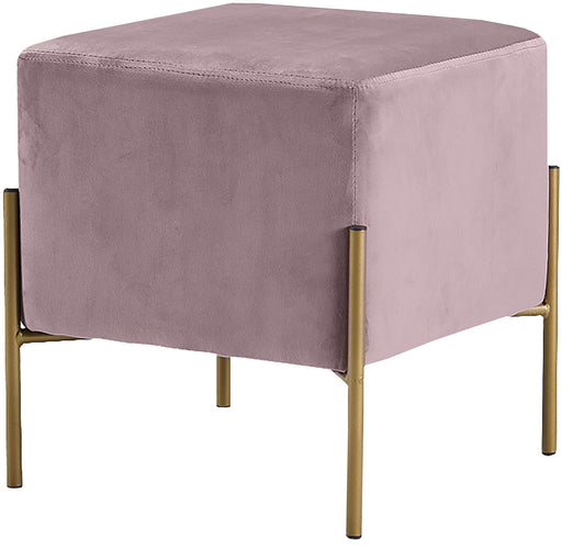Isla Pink Velvet Ottoman/Stool - Furniture Stars (Chicago, IL)