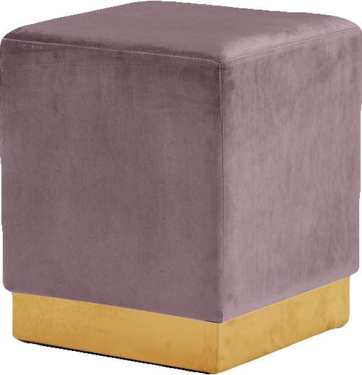 Jax Pink Velvet Ottoman/Stool - Furniture Stars (Chicago, IL)