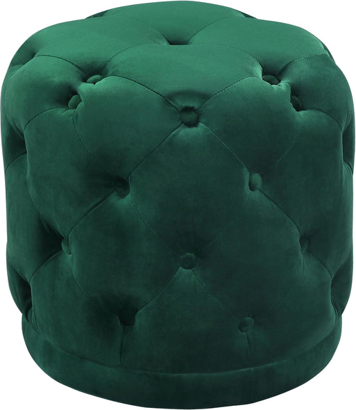 Harper Green Velvet Ottoman/Stool - Furniture Stars (Chicago, IL)