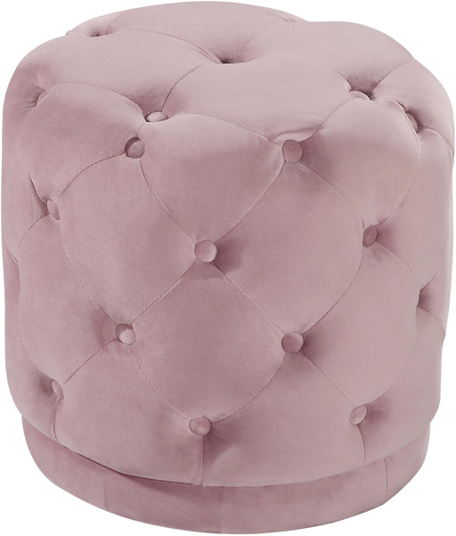 Harper Pink Velvet Ottoman/Stool - Furniture Stars (Chicago, IL)