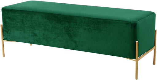 Isla Green Velvet Bench - Furniture Stars (Chicago, IL)