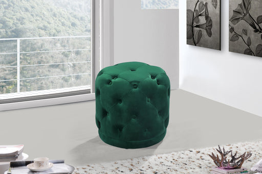 Harper Green Velvet Ottoman/Stool - Furniture Stars (Chicago, IL)
