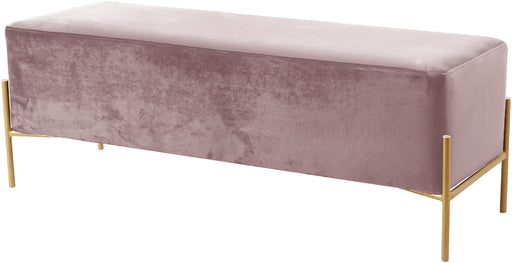 Isla Pink Velvet Bench - Furniture Stars (Chicago, IL)