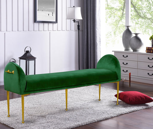 Owen Green Velvet Bench - Furniture Stars (Chicago, IL)