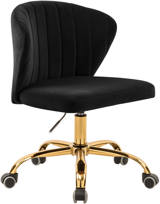 Finley Black Velvet Office Chair - Furniture Stars (Chicago, IL)