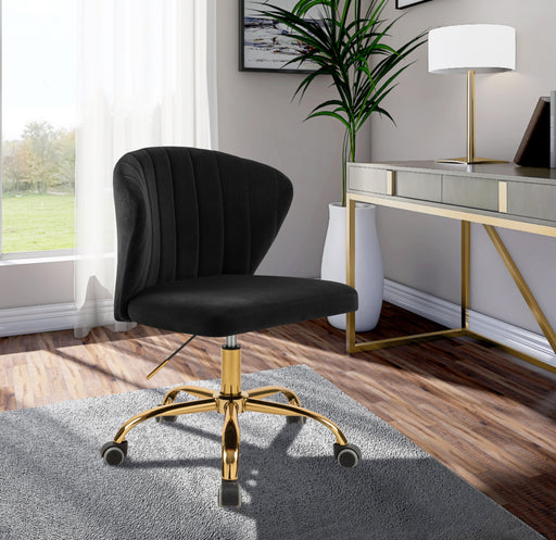 Finley Black Velvet Office Chair - Furniture Stars (Chicago, IL)