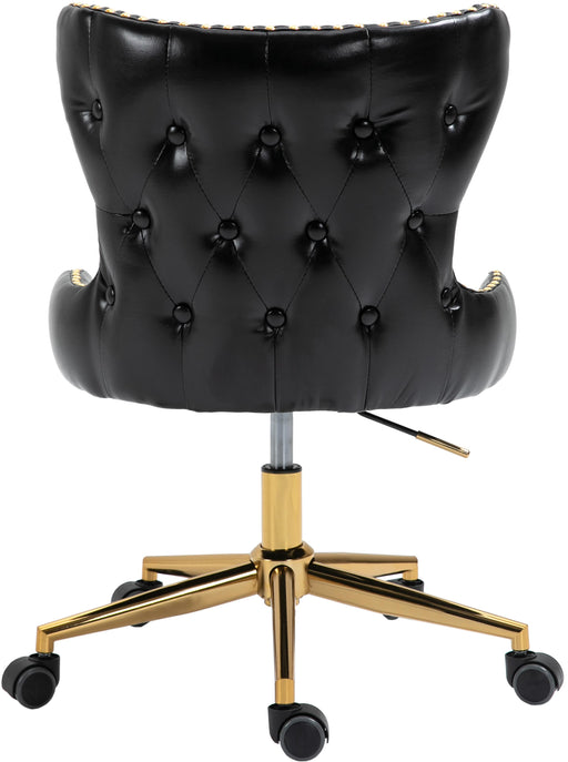 Hendrix Black Faux Leather Office Chair - Furniture Stars (Chicago, IL)