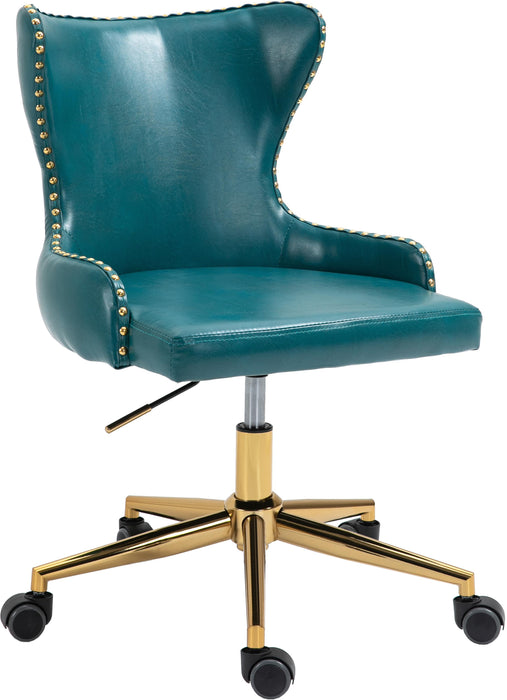 Hendrix Blue Faux Leather Office Chair - Furniture Stars (Chicago, IL)