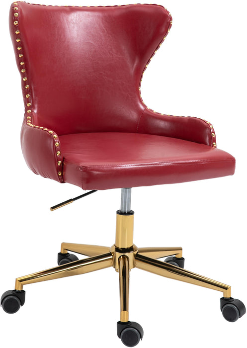 Hendrix Red Faux Leather Office Chair - Furniture Stars (Chicago, IL)