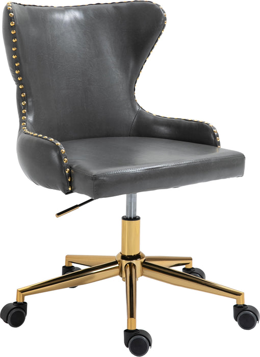 Hendrix Grey Faux Leather Office Chair - Furniture Stars (Chicago, IL)