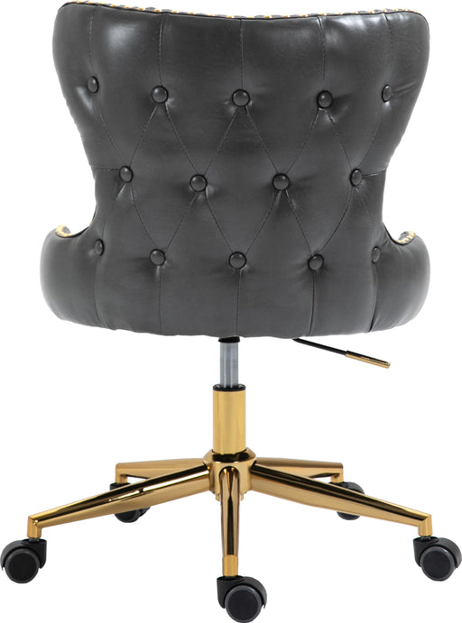 Hendrix Grey Faux Leather Office Chair - Furniture Stars (Chicago, IL)