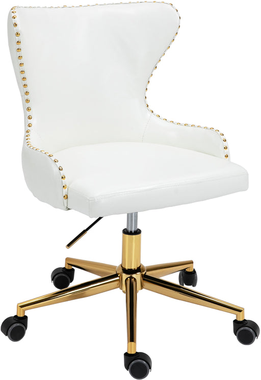 Hendrix White Faux Leather Office Chair - Furniture Stars (Chicago, IL)