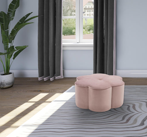 Daisy Pink Velvet Ottoman - Furniture Stars (Chicago, IL)