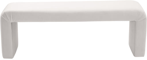 Minimalist Cream Velvet Bench - Furniture Stars (Chicago, IL)