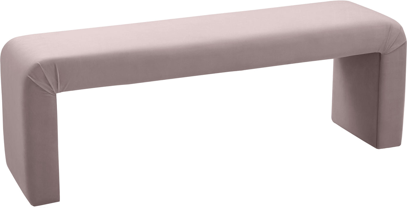 Minimalist Pink Velvet Bench - Furniture Stars (Chicago, IL)
