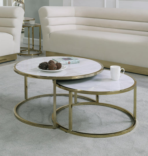 Massimo Gold Coffee table - Furniture Stars (Chicago, IL)