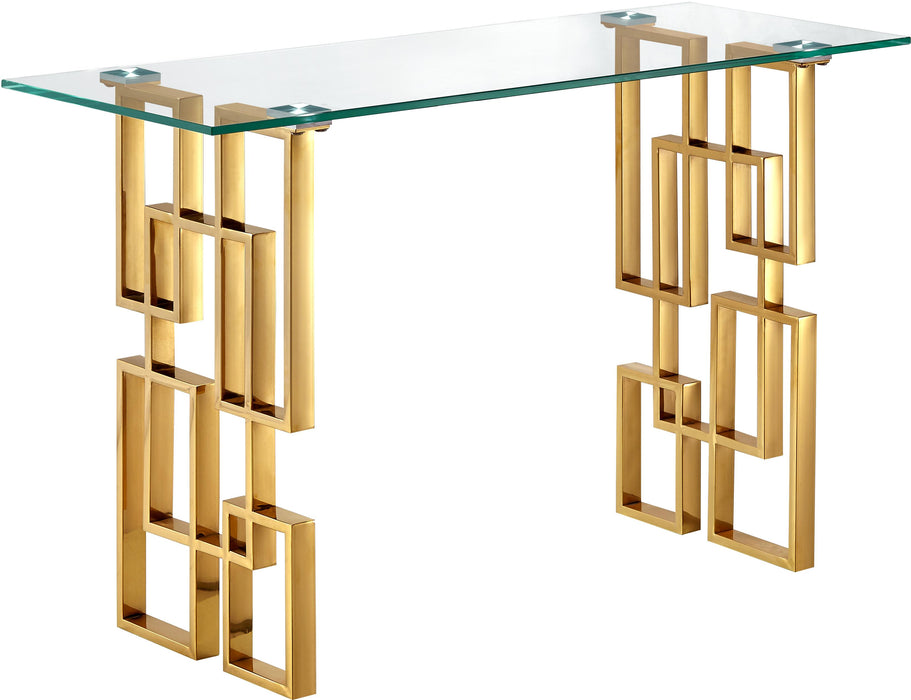 Pierre Gold Console Table - Furniture Stars (Chicago, IL)