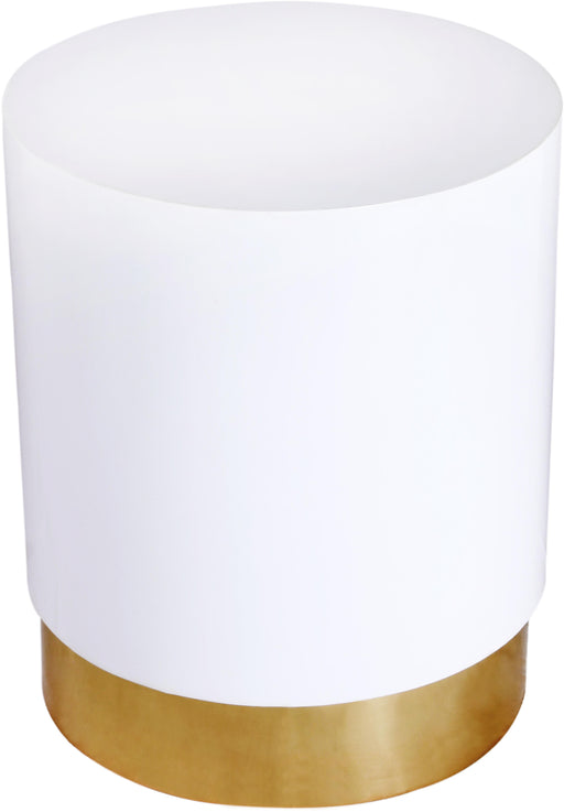Deco White/Gold End Table - Furniture Stars (Chicago, IL)