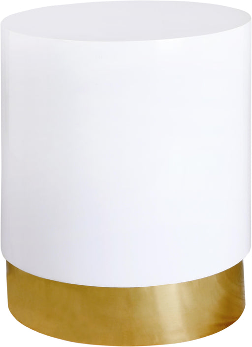 Deco White/Gold End Table - Furniture Stars (Chicago, IL)
