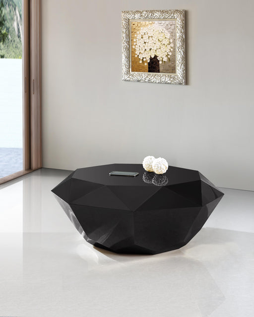 Gemma Matte Black Coffee Table - Furniture Stars (Chicago, IL)