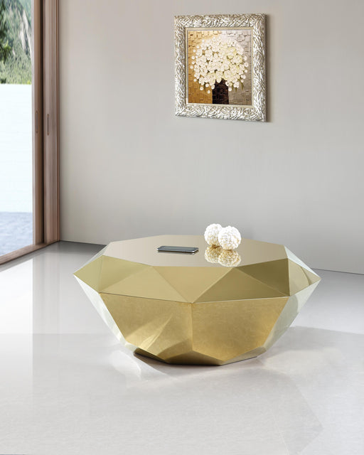 Gemma Gold Coffee Table - Furniture Stars (Chicago, IL)