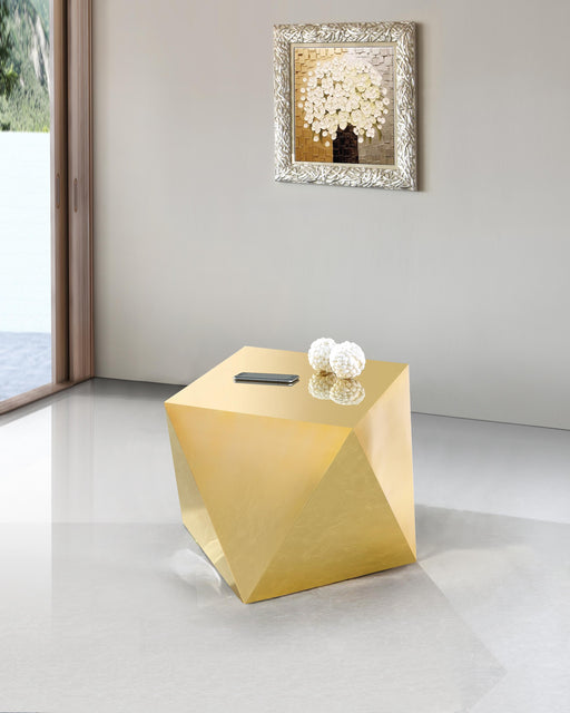 Gemma Gold End Table - Furniture Stars (Chicago, IL)