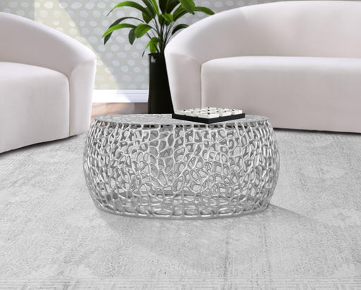 Priya Silver Coffee Table - Furniture Stars (Chicago, IL)