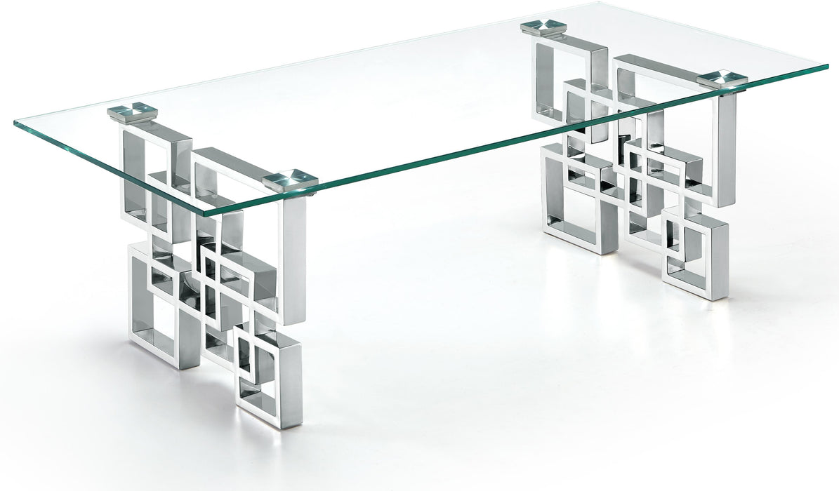Alexis Chrome Coffee Table - Furniture Stars (Chicago, IL)