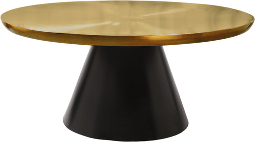Martini Brushed Gold/Matte Black Coffee Table - Furniture Stars (Chicago, IL)