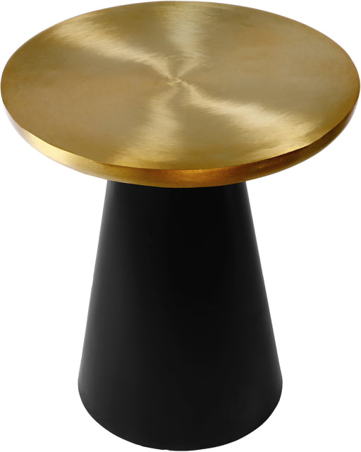 Martini Brushed Gold/Matte Black End Table - Furniture Stars (Chicago, IL)