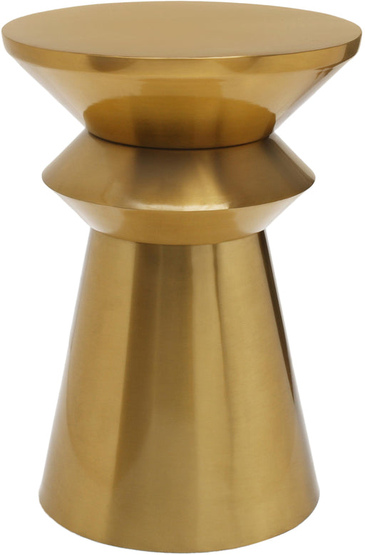 Jai Brushed Gold End Table - Furniture Stars (Chicago, IL)