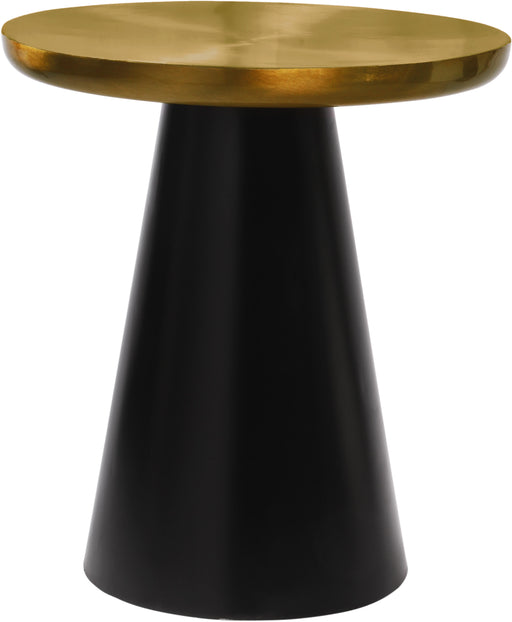 Martini Brushed Gold/Matte Black End Table - Furniture Stars (Chicago, IL)