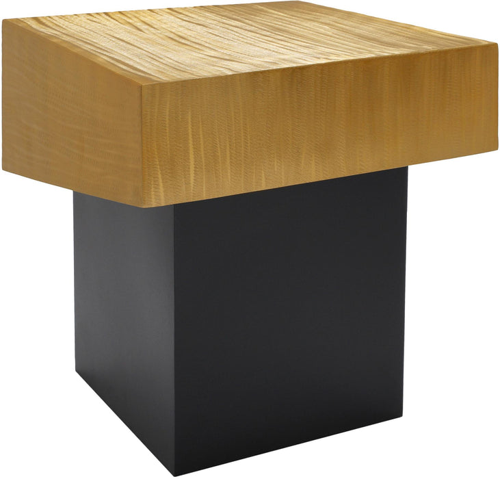 Palladium Gold End Table - Furniture Stars (Chicago, IL)