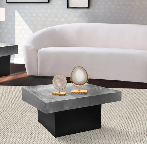 Palladium Silver Coffee Table - Furniture Stars (Chicago, IL)