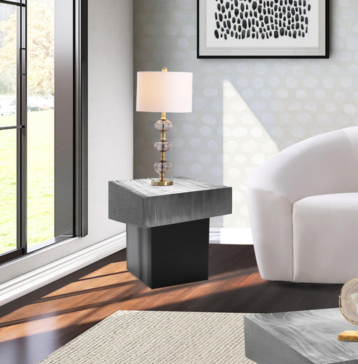 Palladium Silver End Table - Furniture Stars (Chicago, IL)