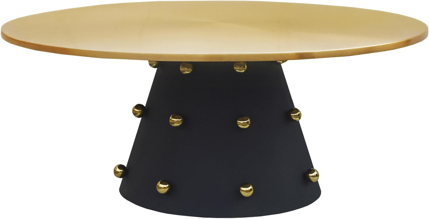 Raven Black / Gold Coffee Table - Furniture Stars (Chicago, IL)