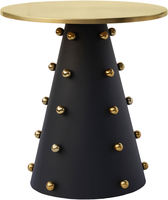 Raven Black / Gold End Table - Furniture Stars (Chicago, IL)