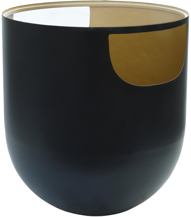 Doma Black / Gold End Table - Furniture Stars (Chicago, IL)