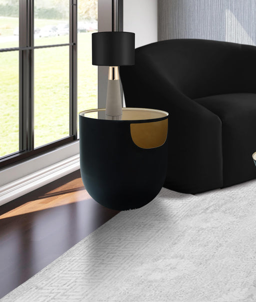 Doma Black / Gold End Table - Furniture Stars (Chicago, IL)